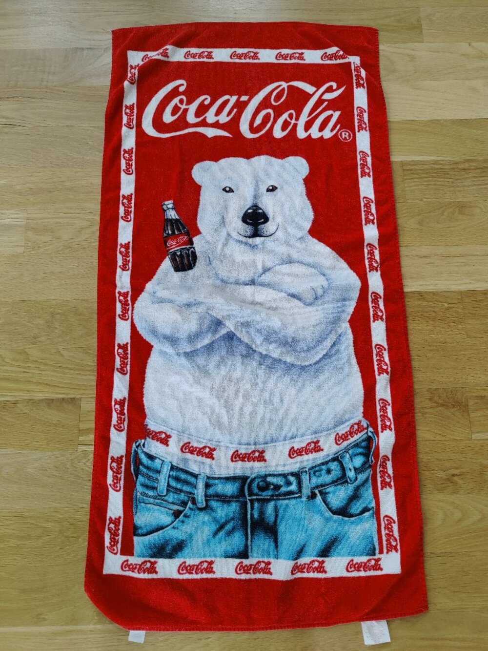Vintage Coca-Cola Polar Bear Towel